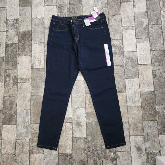 Mossimo Mid-Rise Dark Wash Denim Jeggings - Picture 1 of 5